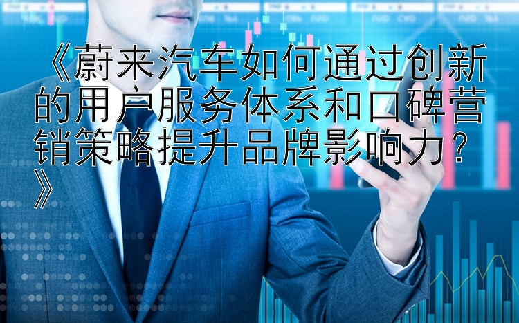 《蔚来汽车如何通过创新的用户服务体系和口碑营销策略提升品牌影响力？》