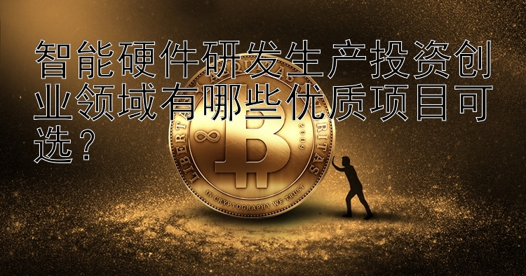 智能硬件研发生产投资创业领域有哪些优质项目可选？