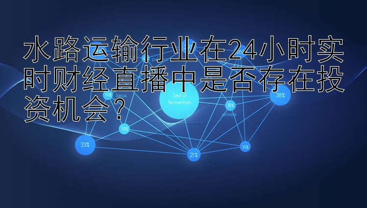 水路运输行业在24小时实时财经直播中是否存在投资机会？