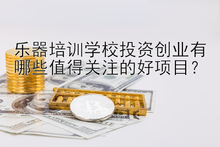 乐器培训学校投资创业有哪些值得关注的好项目？